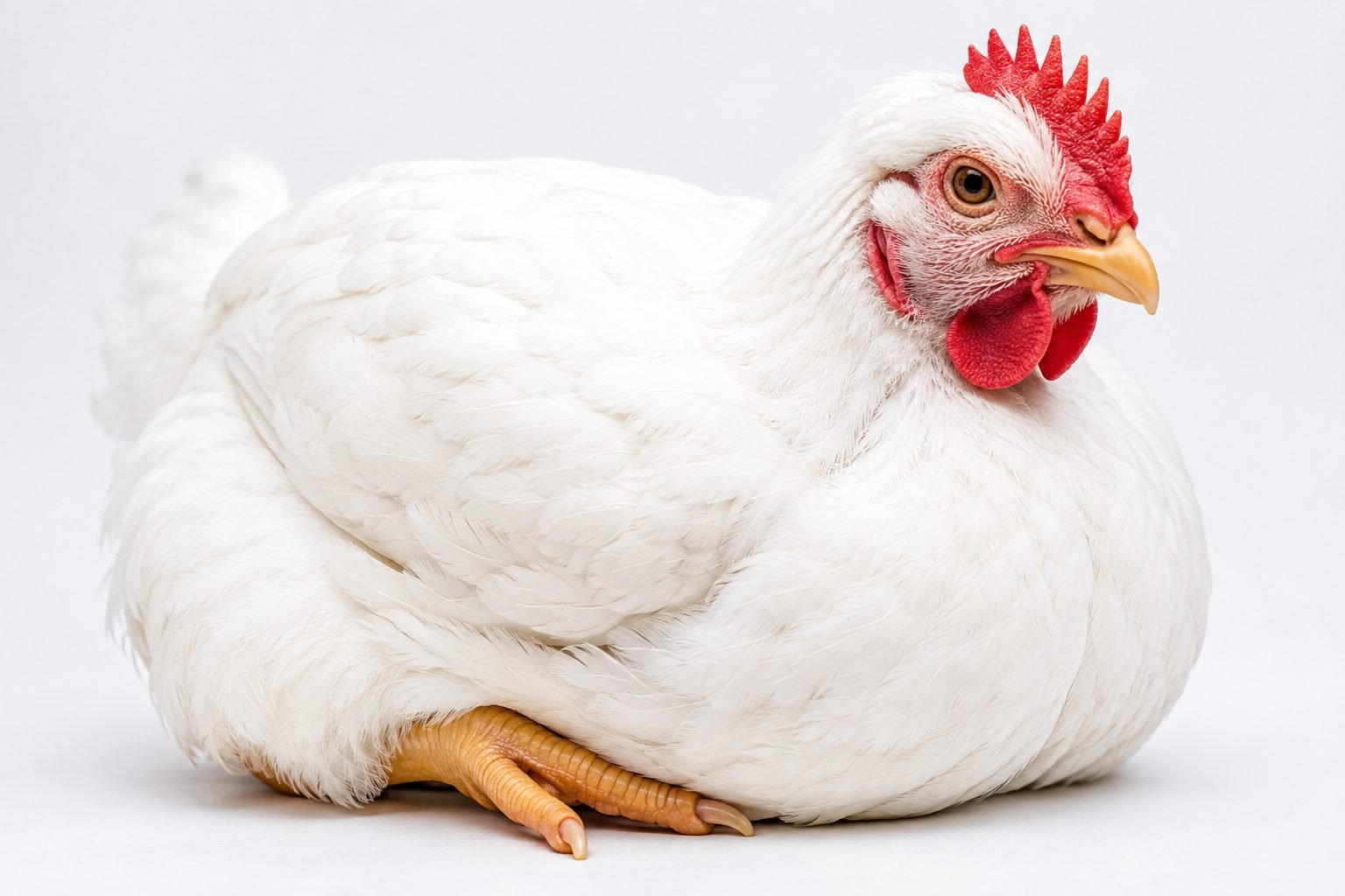 White broiler chickens being raised at our poultry farm in Hwange, Zimbabwe