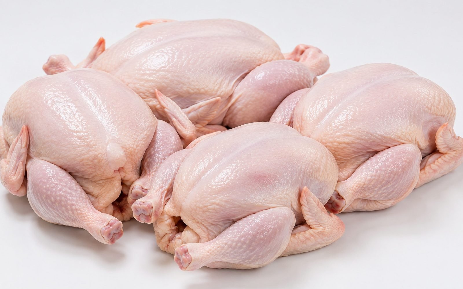 Fresh whole dressed chickens cleaned on site and ready for delivery in Zimbabwe